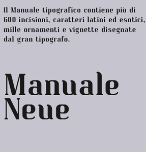 Manuale Neue Bold font sample