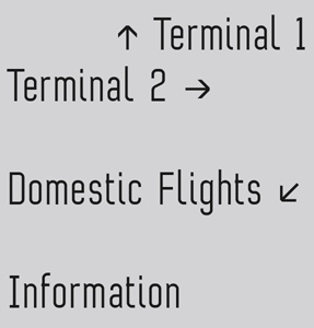 Terminal One font sample